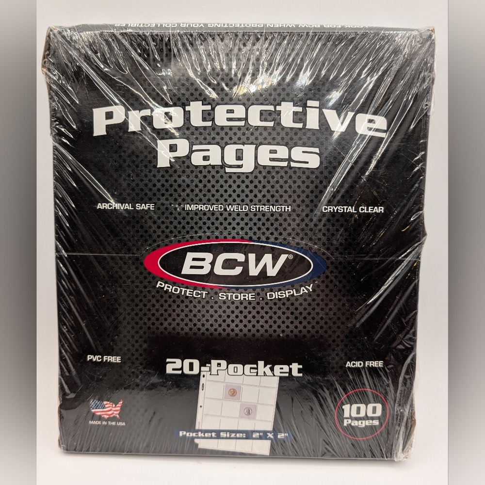BCW Protective Pages 20-Pocket (NEW in Package)
